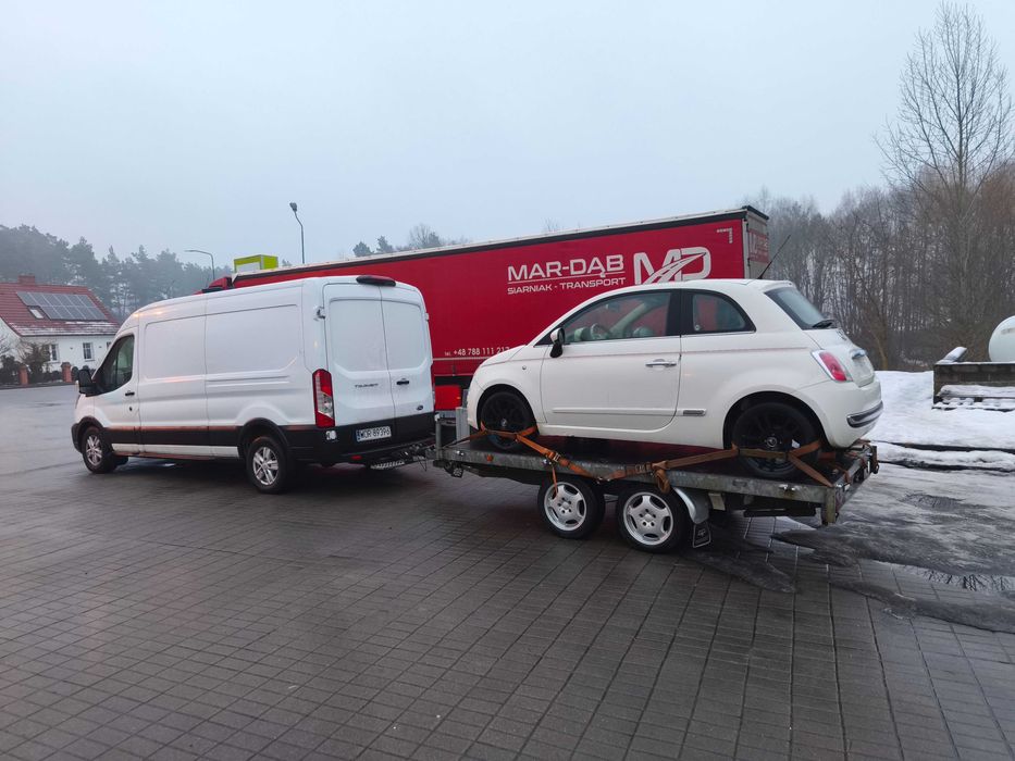 Przyczepka DMC 2t wciągarka najazdy pod minikoparke