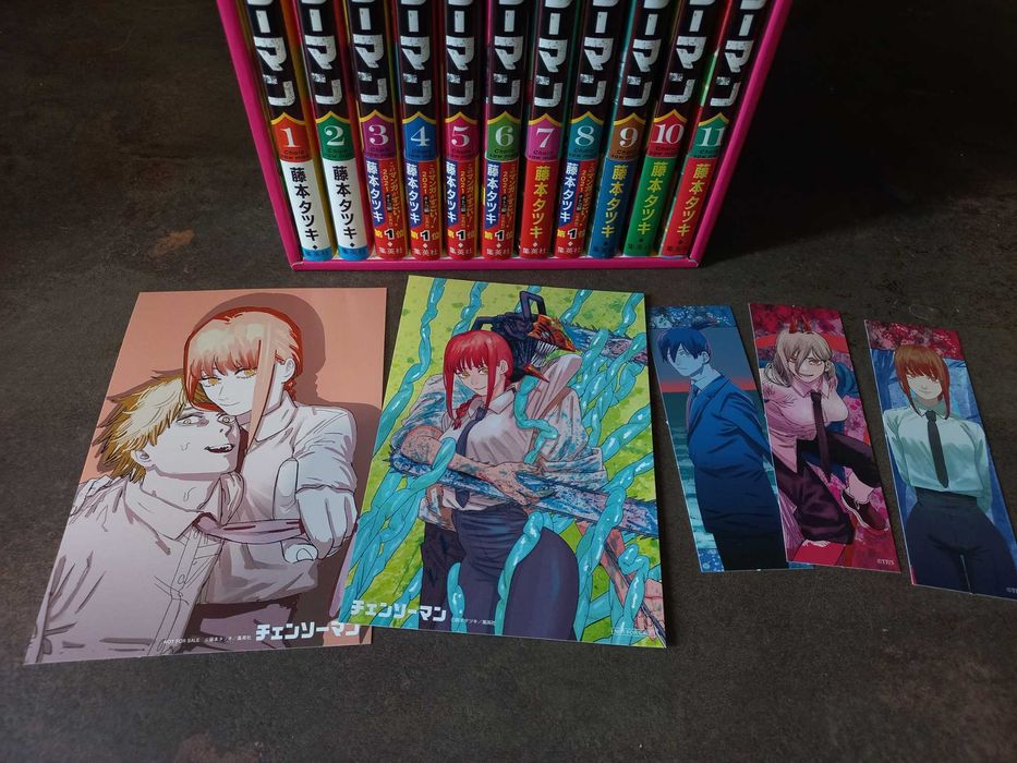 бокс-сет! манга «CHAINSAW MAN» (Людина Бензопила) 1-11 томи японською