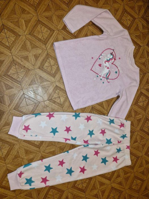 Пижама теплая флисовая 122 р