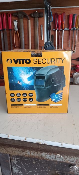 Máquina soldar Vito com mala e máscara automática