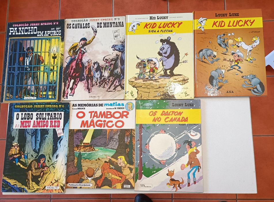 56 Livros Lucky Luke, Chick Bill, Os Túnicas Azuis