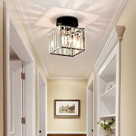 Czarny kryształowy mini żyrandol E27 Art Deco