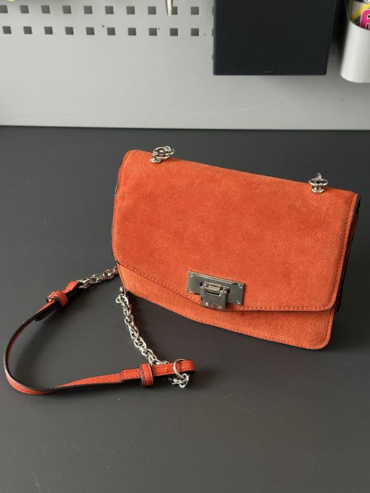 Сумка манго натуральна замша