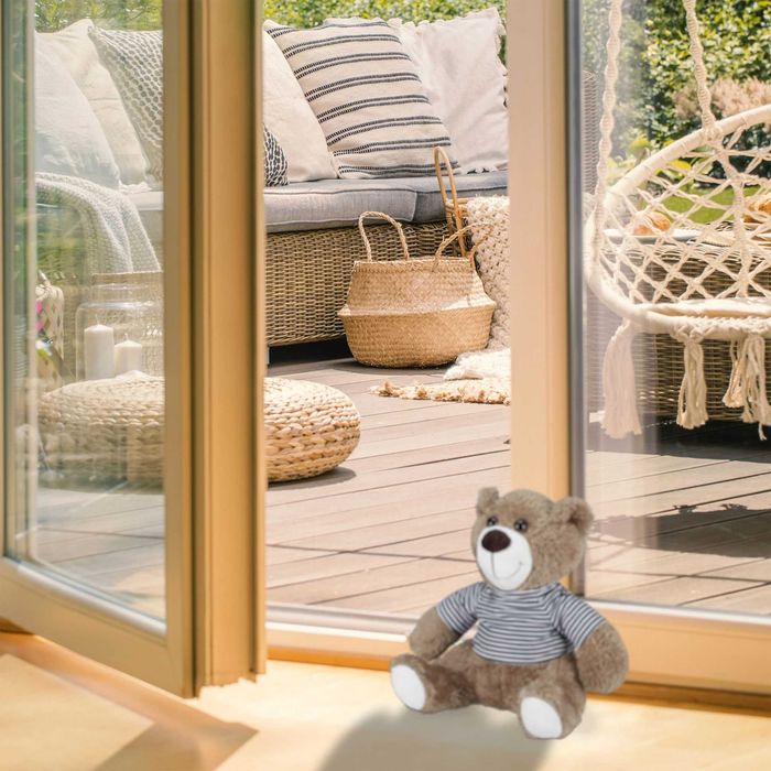 Stoper do drzwi pluszowy miś do pokoju dziecka odbojnik wolnostojący