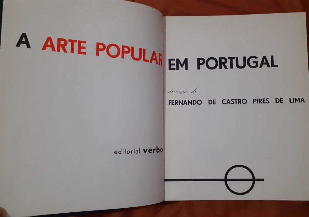 Livro "A Arte Popular em Portugal 1" Capa em Couro