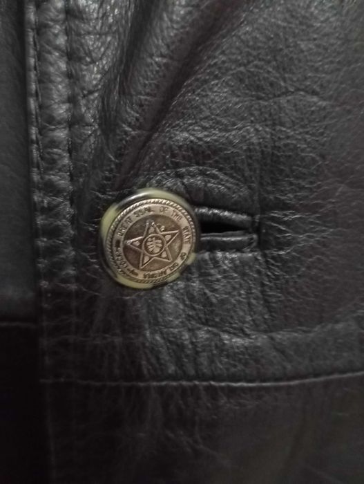 Плащ чоловічий довгий,теляча шкіра 5×5,розм.52,Euro Mod Studio Brisant