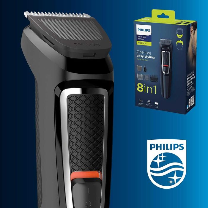 Maszynka do strzyżenia Trymer Philips MG3730/15  8w1  trymer do nosa