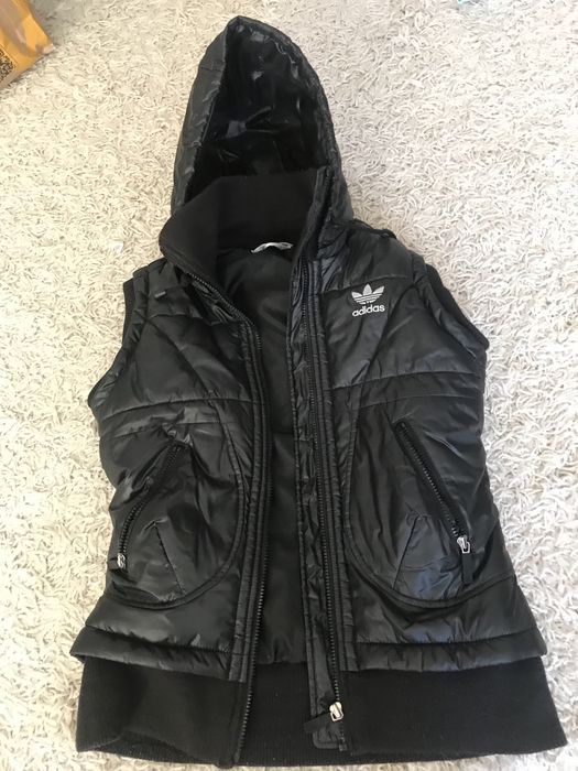 Kamizelka damska, pikowana Adidas r. M Vintage.