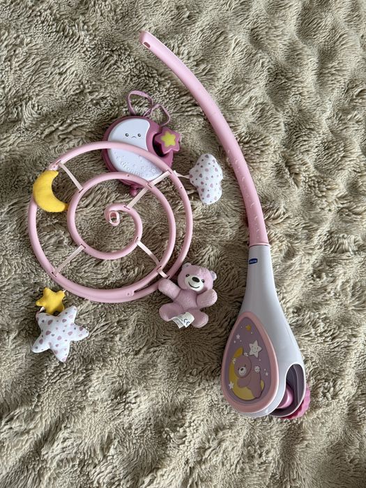 Мобіль на ліжечко Chicco Next2Dreams 3 в 1 рожевий