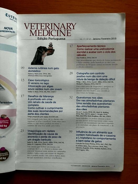 Revista Veterinary Medicine: Jan/Fev de 2015