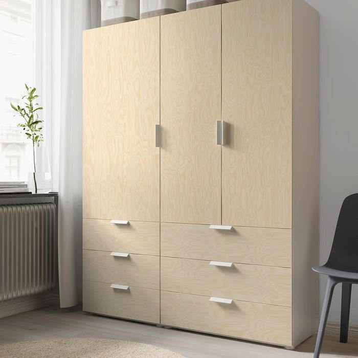 System IKEA PLATSA / KALBADEN front szuflady, żywy efekt sosny, 60x20 cm