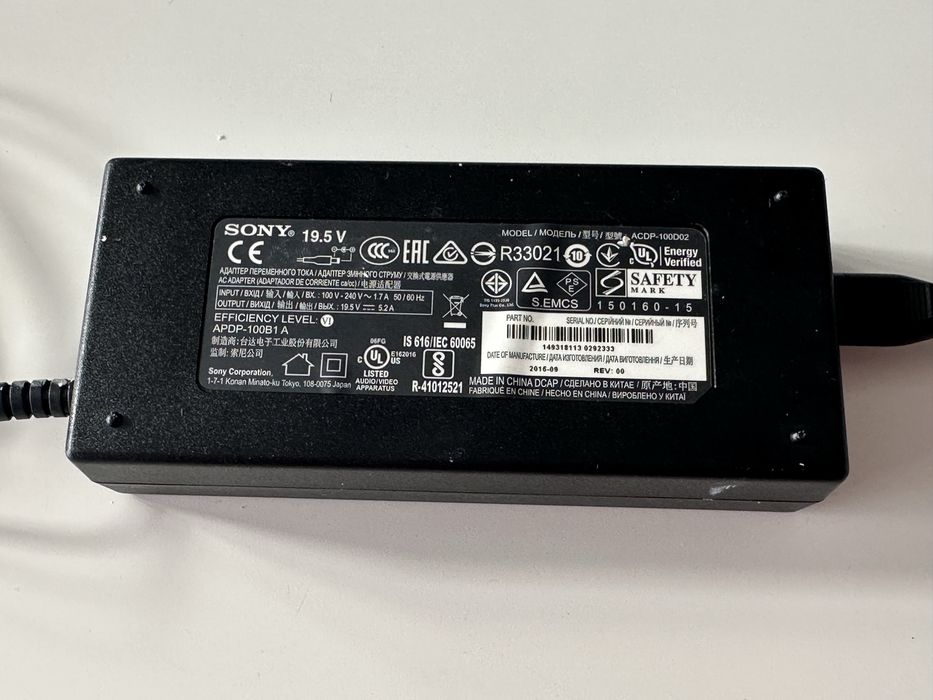Zasilacz TV SONY ACDP-100D02