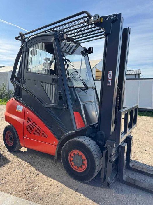 Wózek widłowy Linde H50T, silnik VW, kabina, przesuw, pozycjoner