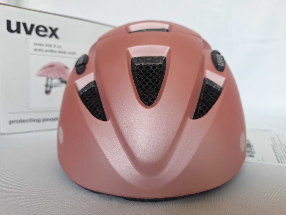 Kask rowerowy dziecięcy Uvex Kid 2 CC Pink Polka Dots XS/S 46-52cm