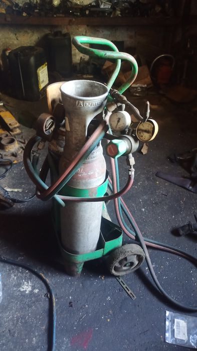 Gargarrafas de soldar a oxigénio e acetileno