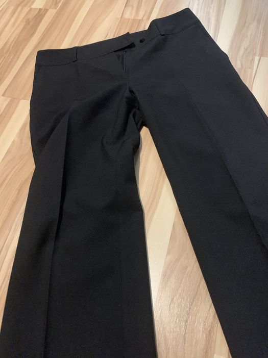 Spodnie proste szerokie w kant 38