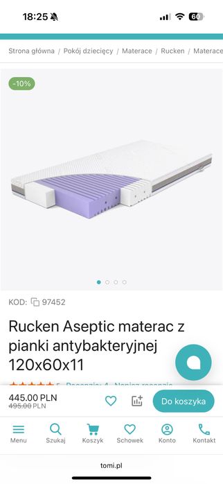Łóżeczko niemowlęce Ikea Sniglar + dodatki