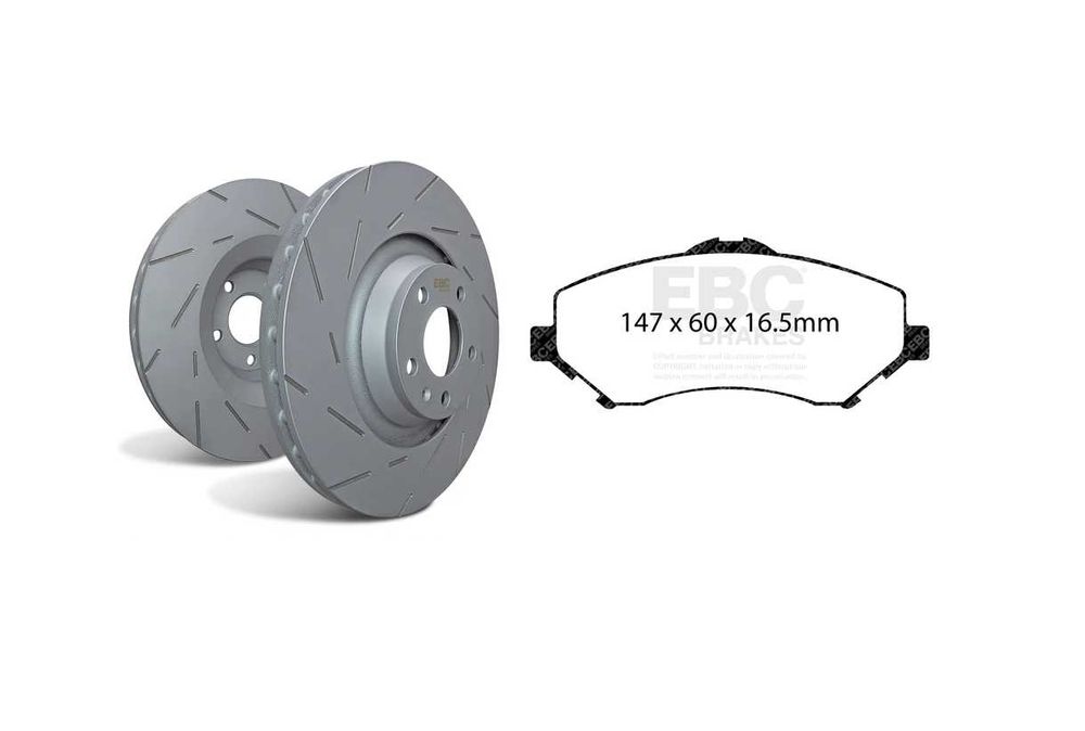 Kit Travagem frontal EBC JEEP WRANGLER (JK) 302mm EBC BRAKE