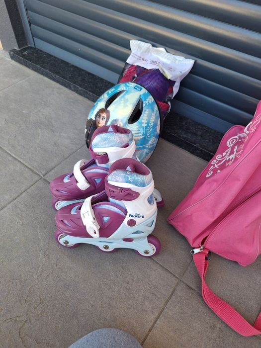 Patins em linha menina e acessórios calça do 26 ao 30