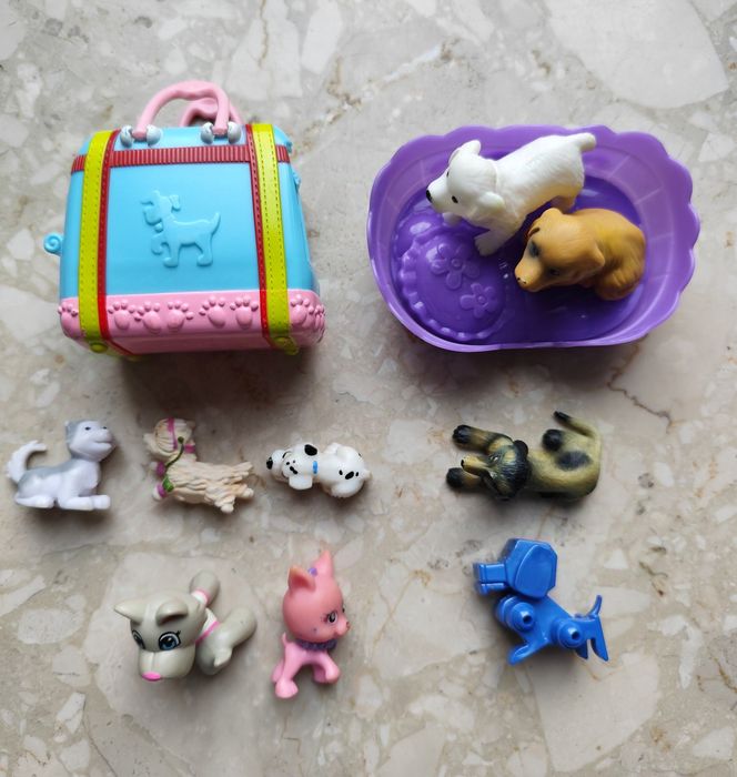 Pieski figurki kolekcjonerskie z akcesoriami zestaw