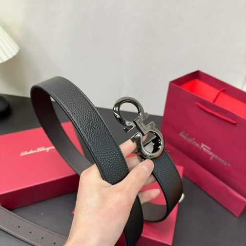 Pasek firmowy męski, damski, skóra Salvatore Ferragamo