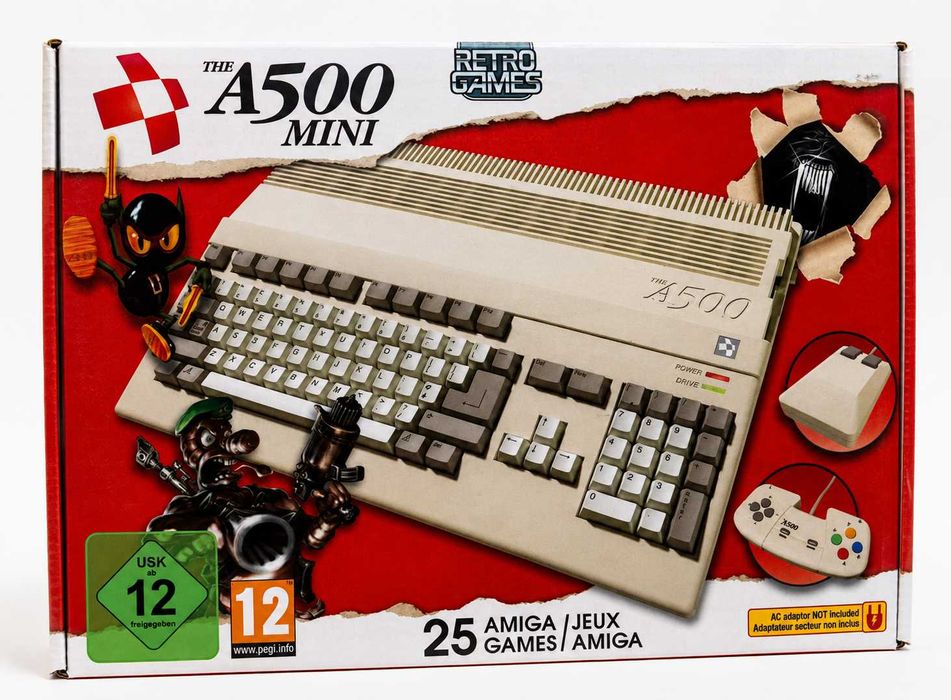 Amiga A500 Mini – Stan Kolekcjonerski! Użyta kilka razy, KOMPLET