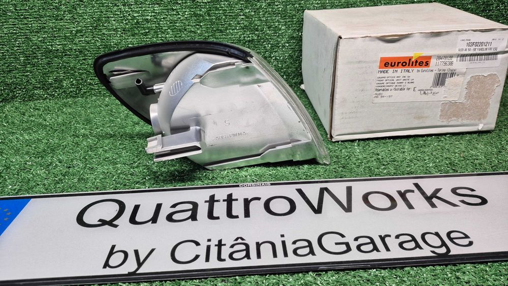 Pisca Farolim Frente Esquerdo Branco Audi A6 C4 1994 a 1998 Ref. 103F02201211 - Novo