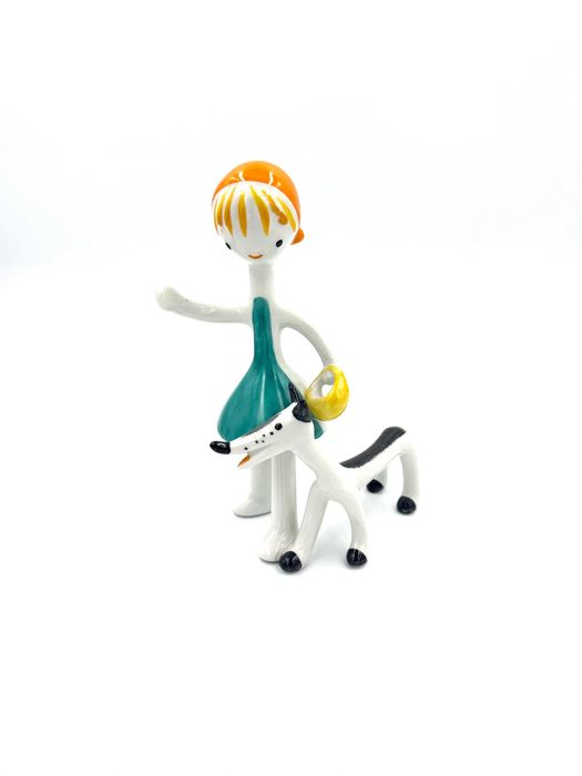 Figurka "Czerwony Kapturek z psem" Hollohaza  !! Showroom Warszawa !!