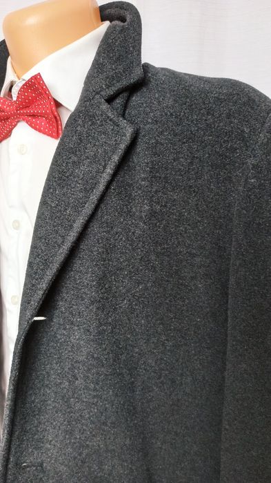 Sg Elegancki męski płaszcz L , XL dyplomatka wełniany płaszcz