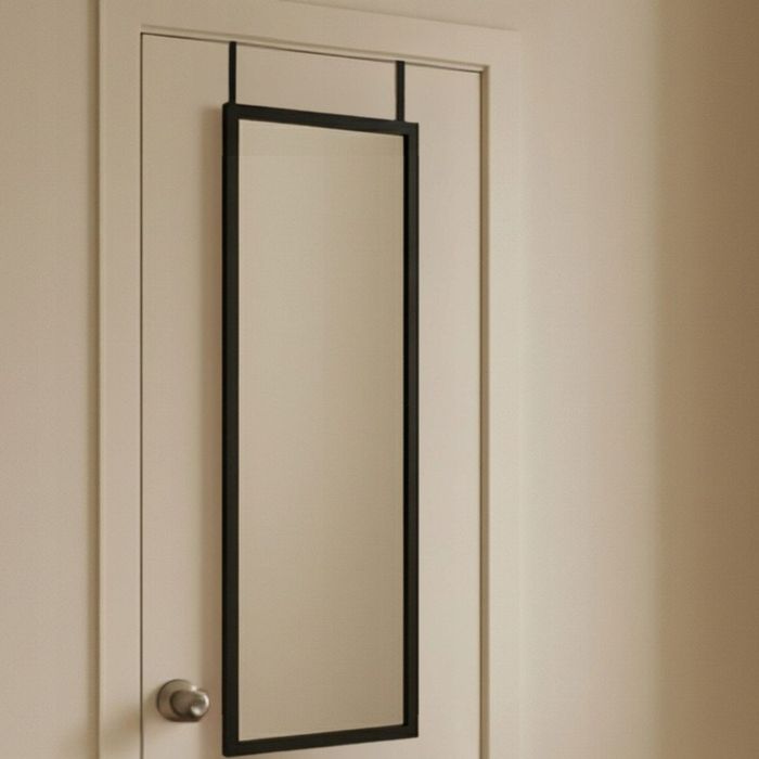LUSTRO czarne na drzwi 36x110 cm bezpieczne odblaśkowe