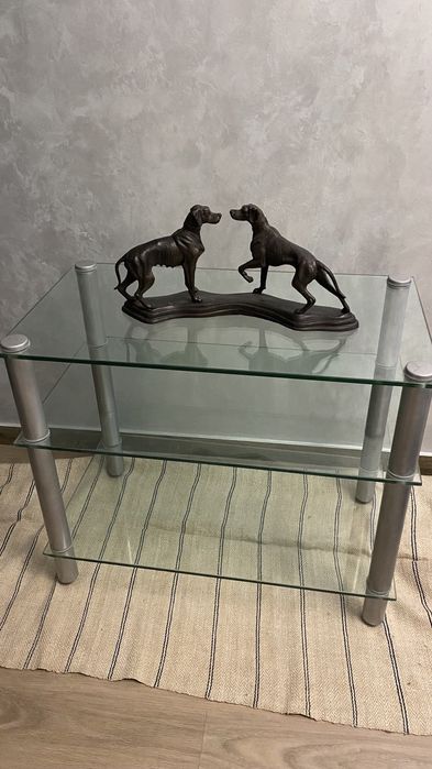 Тумба скляна під телевізор