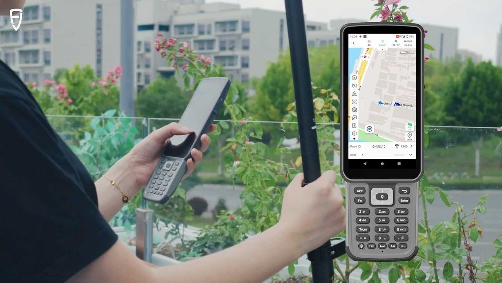 Odbiornik GNSS RTK FJDynamics V4e Tyczka Geodezyjna laserowa Rover