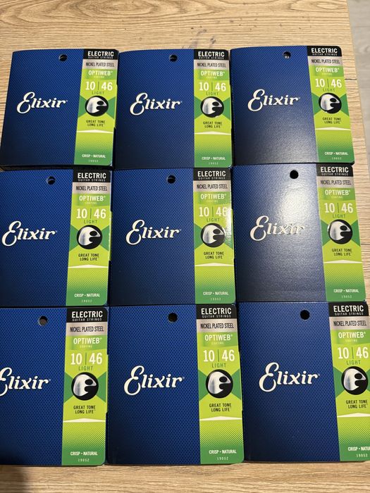 5 paczek Oryginalne struny Elixir OptiWeb 10-46 z polskiej dystrybucji