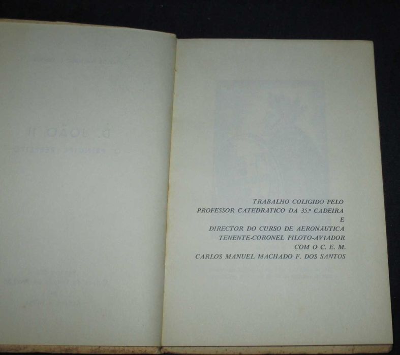 Livro D. João II O Príncipe Perfeito Carlos Machado Santos Autografado
