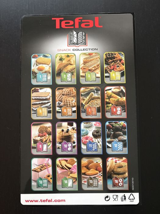 Wkłady do opiekacza Tefal Snack Collection nr4 gofry nowe