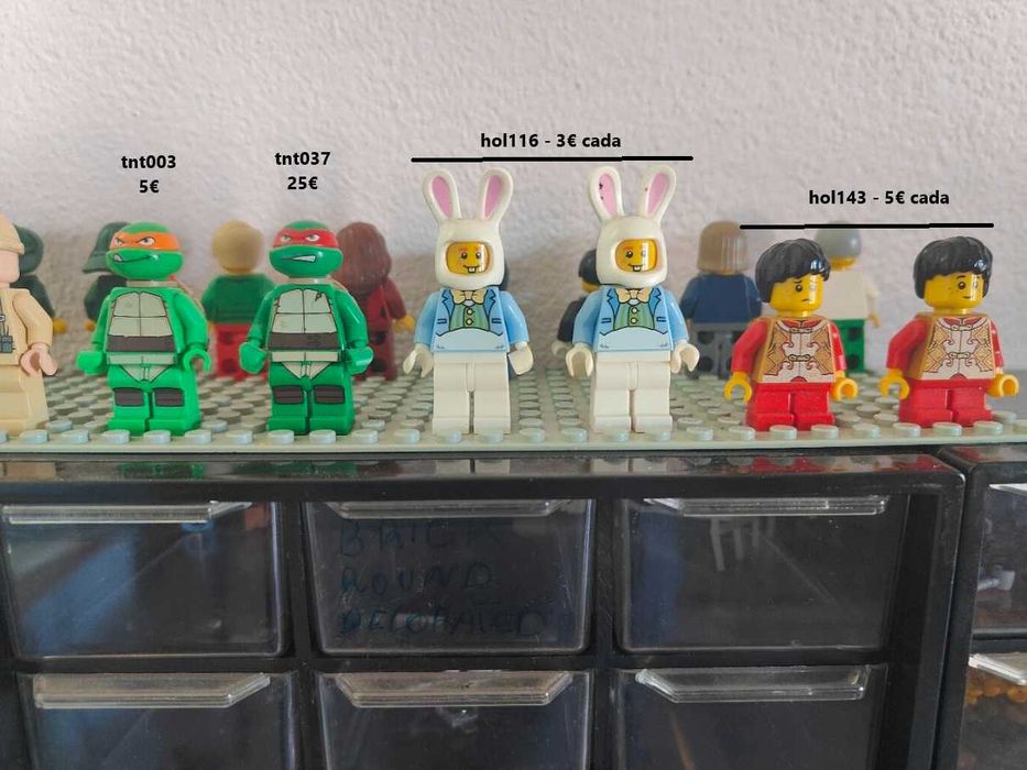Lote Minifiguras Lego unicas e raras de varios temas