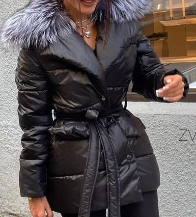 Куртка тепла зимова чернобурка С розмір