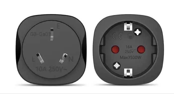 Переходник с китайской розетки на евровилку с заземлением (CN to EU)