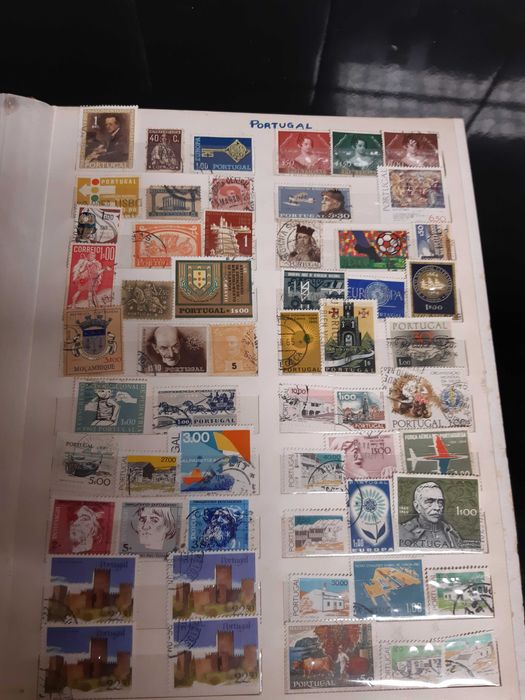 Coleção de selos antigos