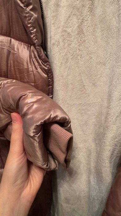 теплий пуховик/пальто NEXT з капюшоном