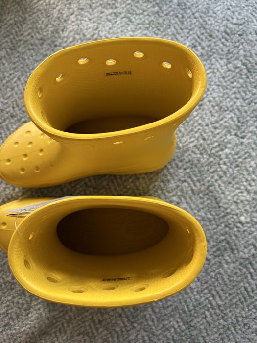 Kalosze Crocs Classic Boot żółte – nowe z metkami, rozm. 36–37