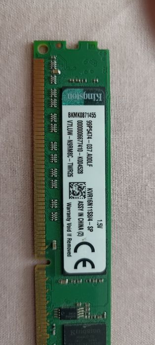 Планка Kingston 4GB DDR3 1600MT ОЗУ оперативная память