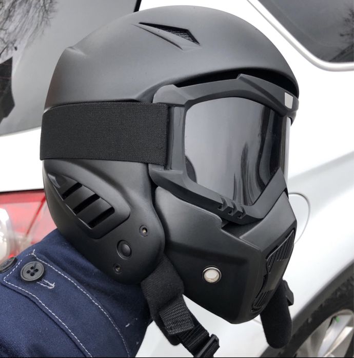 Custom Мотошлем Шлем+Маска для скутера моноколеса електросамоката