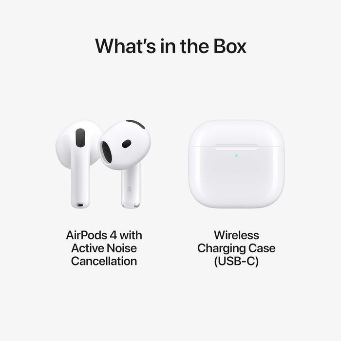 Apple AirPods 4 with ANC (MXP93) + Apple Care 2 роки (до 03.12.2027)