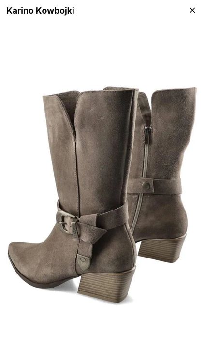 Botki kowbojki Karino 36 skórzane