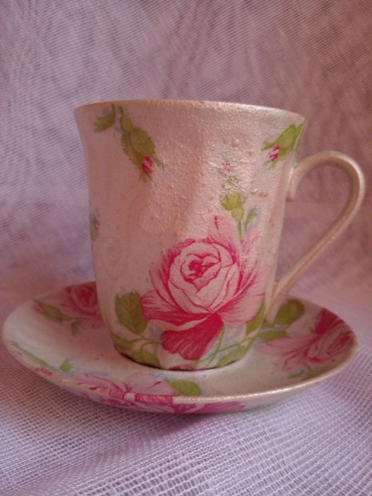 Посуда в стиле Прованс - бокалы, вазы- подсвечники, ваза, тарелки,часы