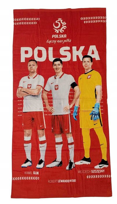 piłka nożna ręcznik 140 x70 Reprezentacja Polska Lewandowski