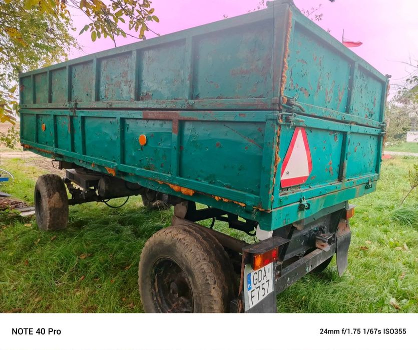 Przyczepa wywrotka d47b z dokumentami brandys