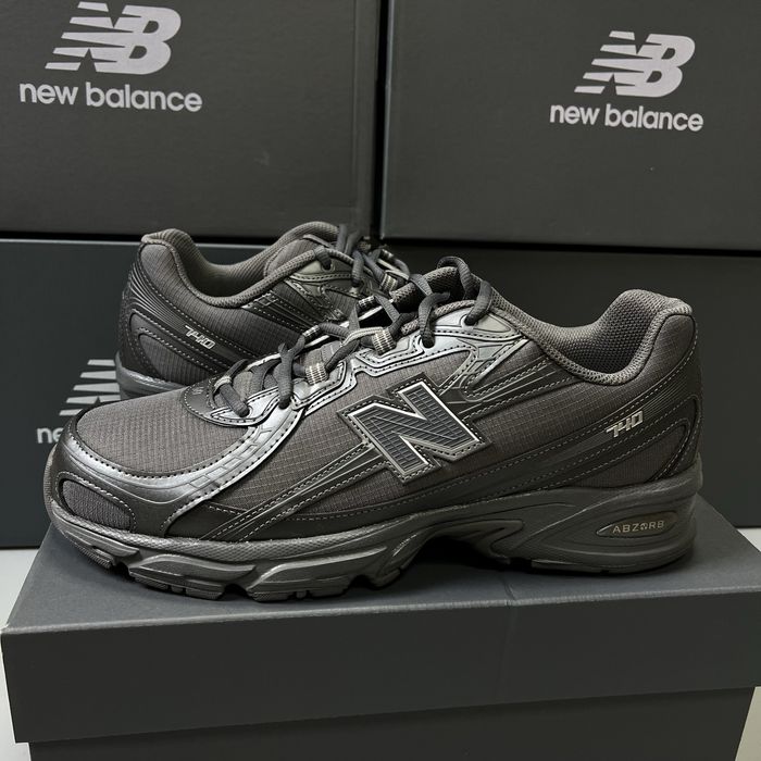New Balance 740 оригинал кроссовки новые мужские чёрные/серые нб (NEW)