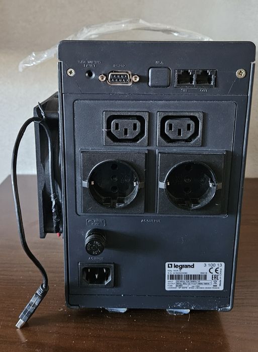 ДБЖ Legrand Niky 1000VA (600W) + Два нових акумулятори 12V 7Ah + Активне охолодження